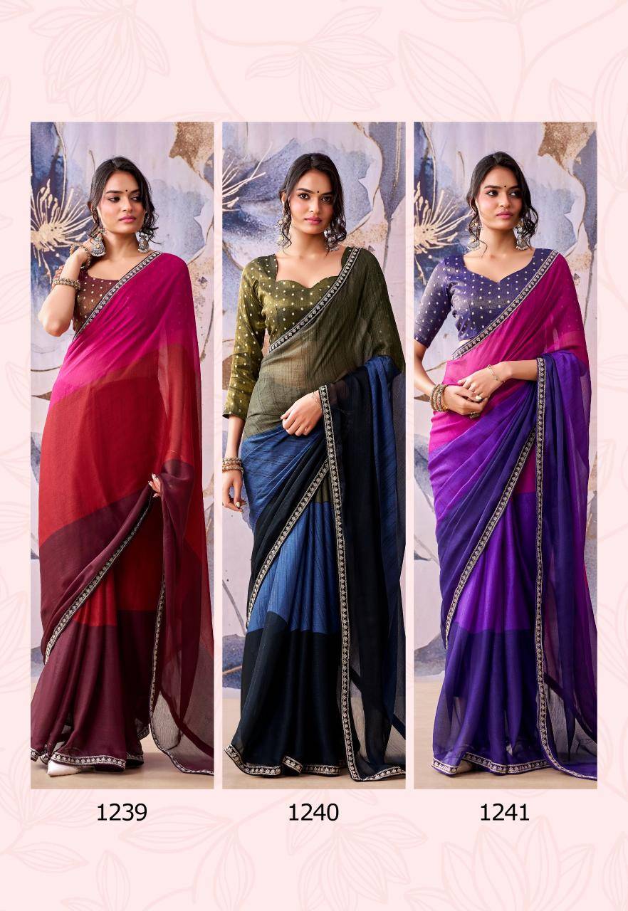 Stavan celebrities chiffon Saree Wholesalers in Mumbai